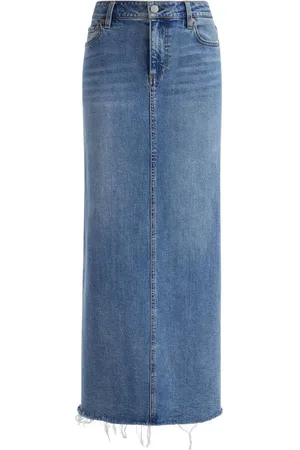 ALICE+OLIVIA Mellemlang Marissa denimnederdel