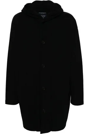 YOHJI YAMAMOTO Fleece-frakke med hætte