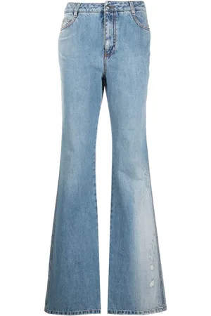 ERMANNO SCERVINO Jeans i lys vask med svaj
