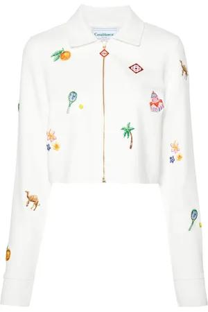Casablanca Cropped Elements En Crayon jakke