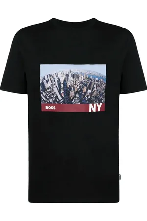 HUGO BOSS T-shirt med grafisk tryk