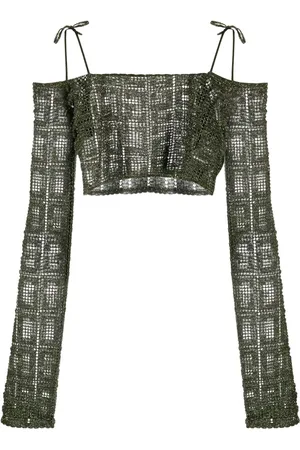 GCDS Croptop med off-shoulder-snit