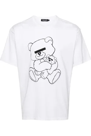 UNDERCOVER T-shirt med bamsetryk