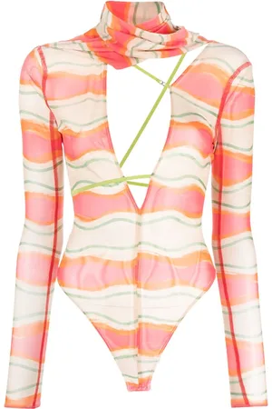 Jacquemus Le Abanaba semi-gennemsigtig bodysuit