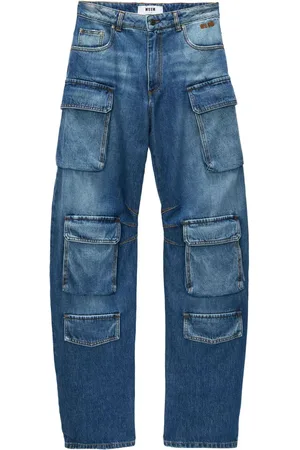 Msgm Cargo-jeans med logoapplikation