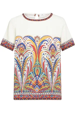 Etro Cady T-shirt med paisleytryk
