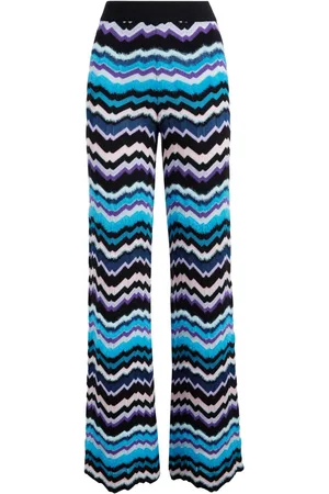 Missoni Ternede højtaljede bukser med zigzag