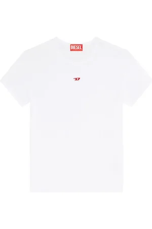 Diesel T-Uncutie-Long-D T-shirt i bomuld