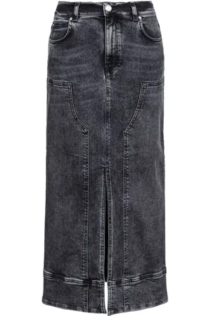 Pinko Mellemlang Gregoriana denimnederdel
