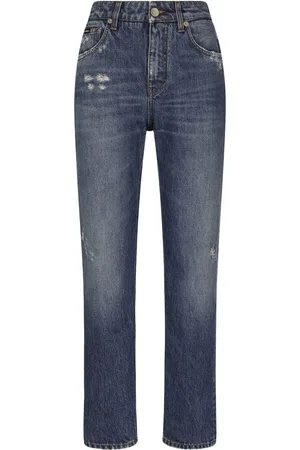 Dolce & Gabbana Jeans med lige ben og logoplade