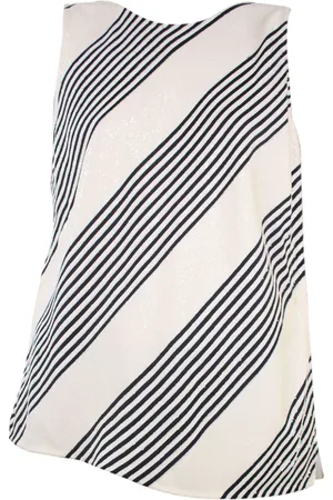LOUIS VUITTON Pre-owned tanktop i silke med striber