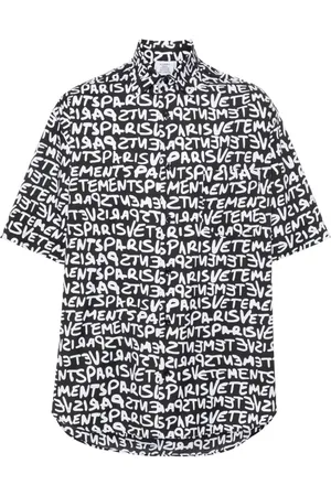 Vetements Skjorte med logotryk