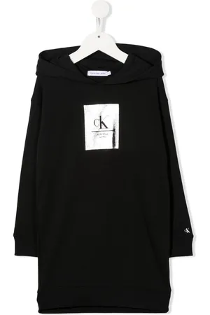 Calvin Klein Hættetrøje-kjole med logotryk