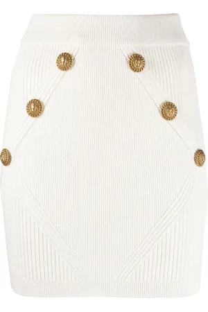Balmain Nederdel med prægede knapper