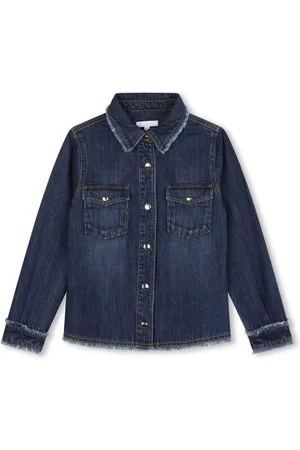Chloé Skjorte i denim med frynset detalje
