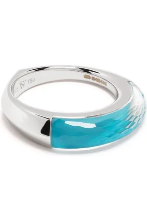 STEPHEN WEBSTER Shard-ring i 18 karat hvidguld med turkis sten