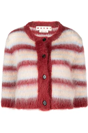Marni Stribet cardigan med knaplukning