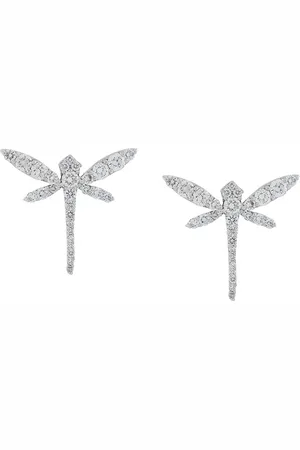 ANAPSARA Dragonfly diamant-ørestikker i 18 karat guld