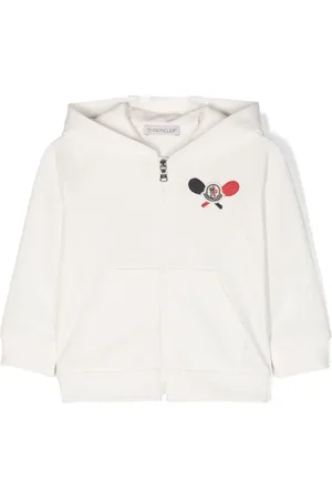 Moncler Hættetrøje med lynlås og logomærke