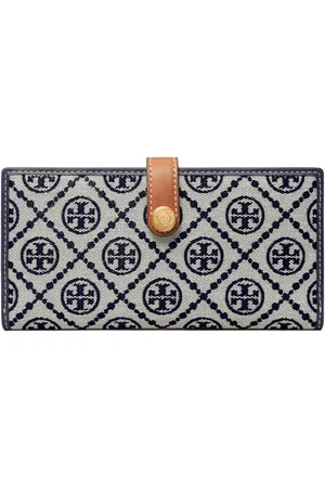 Tory Burch Smal pung med T-monogram og lynlås
