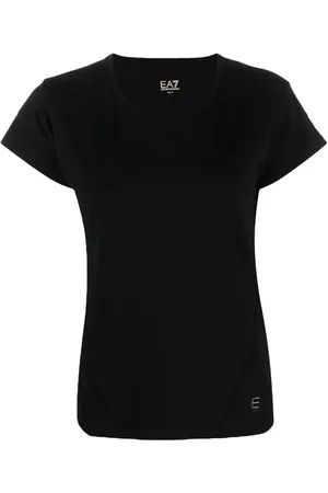 EA7 T-shirt med rund hals og logotryk