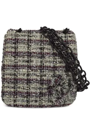 CHANEL Camellia skuldertaske i tweed fra 2006