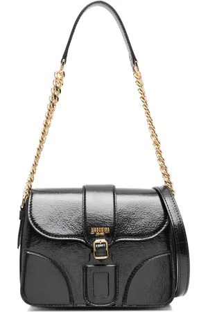 Moschino Tote i læder med logotryk