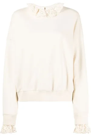 GOEN.J Hæklet sweatshirt med rund hals