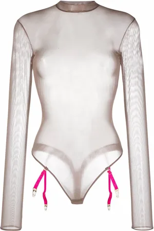 MAISON CLOSE Semi-gennemsigtig bodysuit