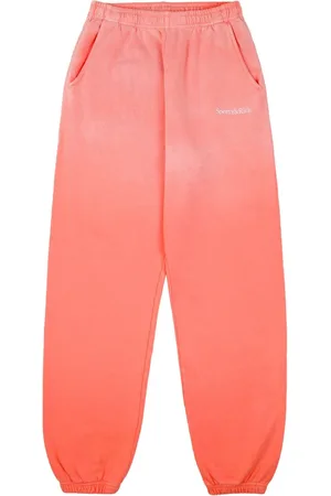 Sporty & Rich Joggingbukser med lige ben og falmet effekt