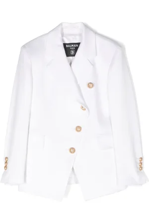 Balmain Asymmetrisk enkeltradet blazer