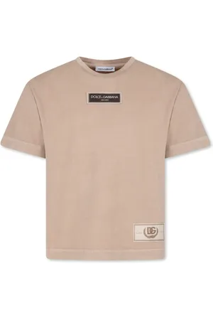 Dolce & Gabbana T-shirt med rund hals og logomærke