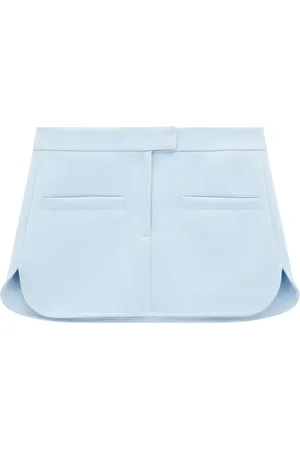 Courrèges Kort buet nederdel i twill