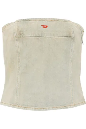 Diesel De-Ville bandeau-top i denim