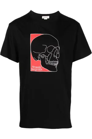 Alexander McQueen T-shirt med dødningehovedtryk