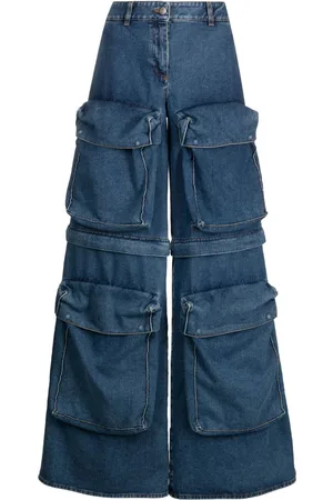 GIUSEPPE DI MORABITO Jeans med brede ben og aftagelige ben