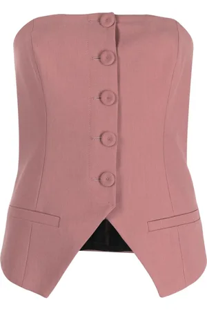 ERIKA CAVALLINI Vest med bandeau-stil og smalt snit