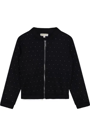 Michael Kors Tweed-jakke med rhinstenudsmykning