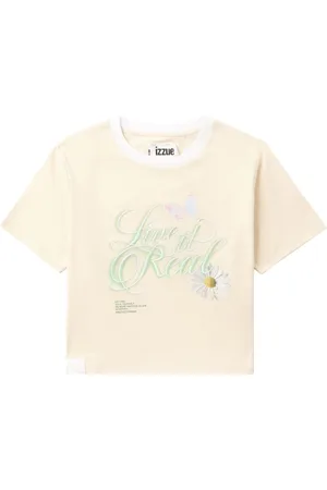 Izzue T-shirt med citat-tryk