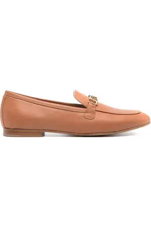 Casadei Loafers i læder med logoplade
