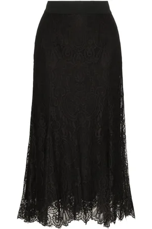 Dolce & Gabbana Mellemlang nederdel med blonder