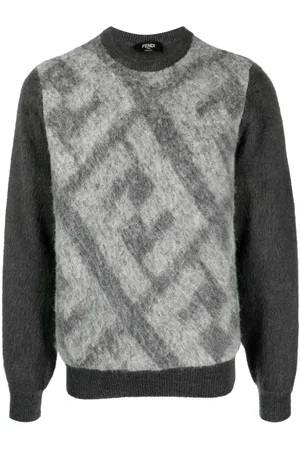 Fendi Striktrøje med FF-motiv