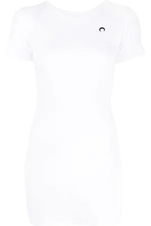 Marine Serre Ribbet T-shirt-kjole