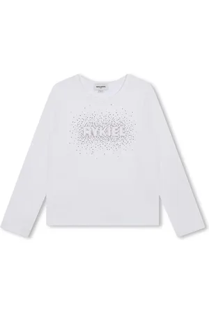 Sonia Rykiel Enfant T-shirt med rhinsten-logo