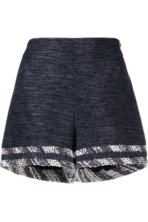 CHANEL Højtaljede shorts i tweed