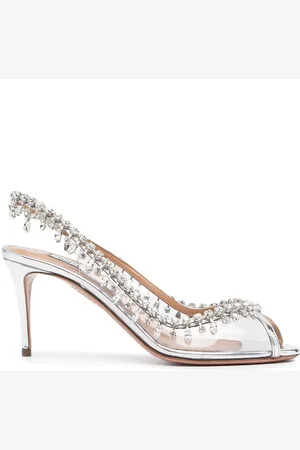 Aquazzura Udsmykkede pumps med åben tå