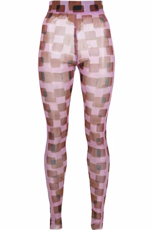 HENRIK VIBSKOV Leggings i mesh med tryk
