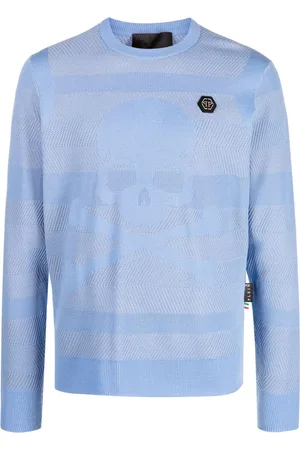 Philipp Plein Skull&Bones trøje i uldblanding