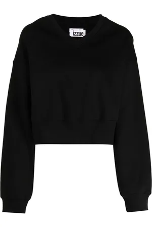 Izzue Sweatshirt i jersey med rhinstens-udsmykning