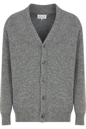 Maison Margiela Cardigan med ribbet kant